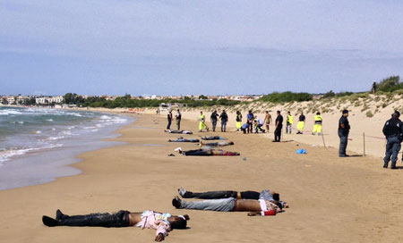 muertos en la costa de sicilia